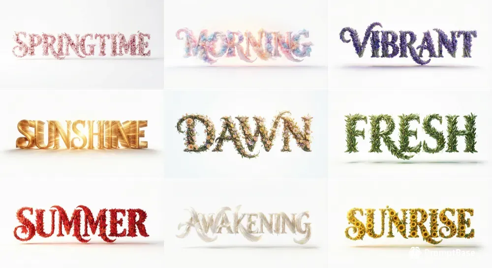 Seasonal Decorative Typography