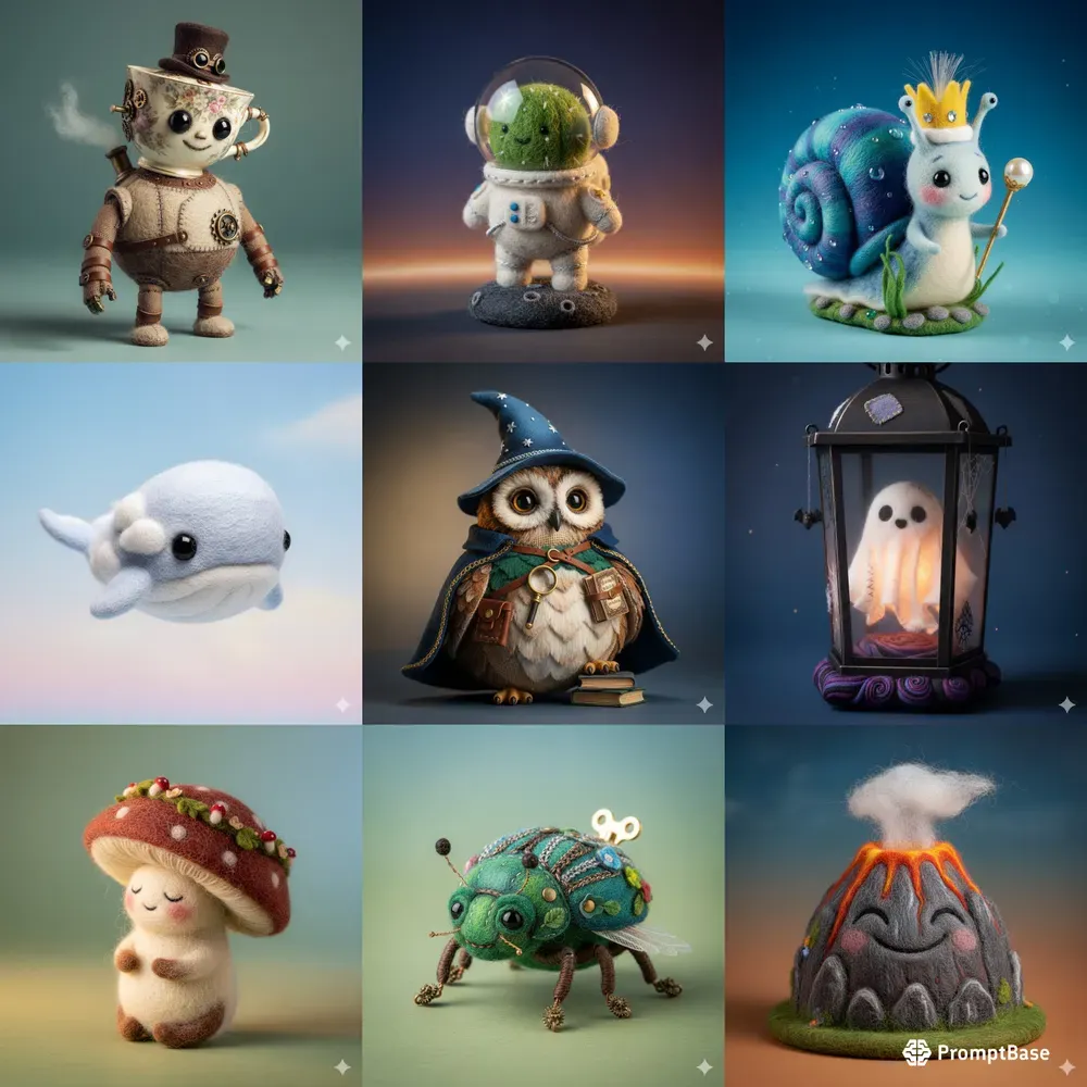 Whimsical Felted Creatures