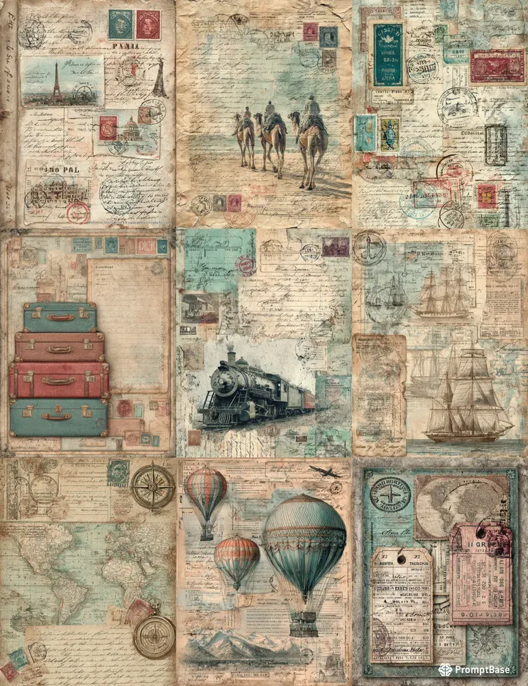 Vintage Travel Junk Journals