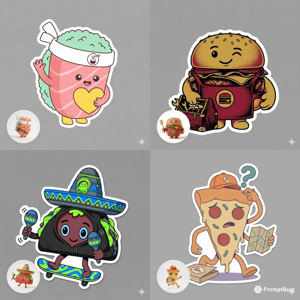 Custom Mascot Stickers