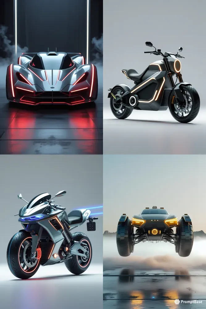 HD Futuristic Vehicle Fog Renders