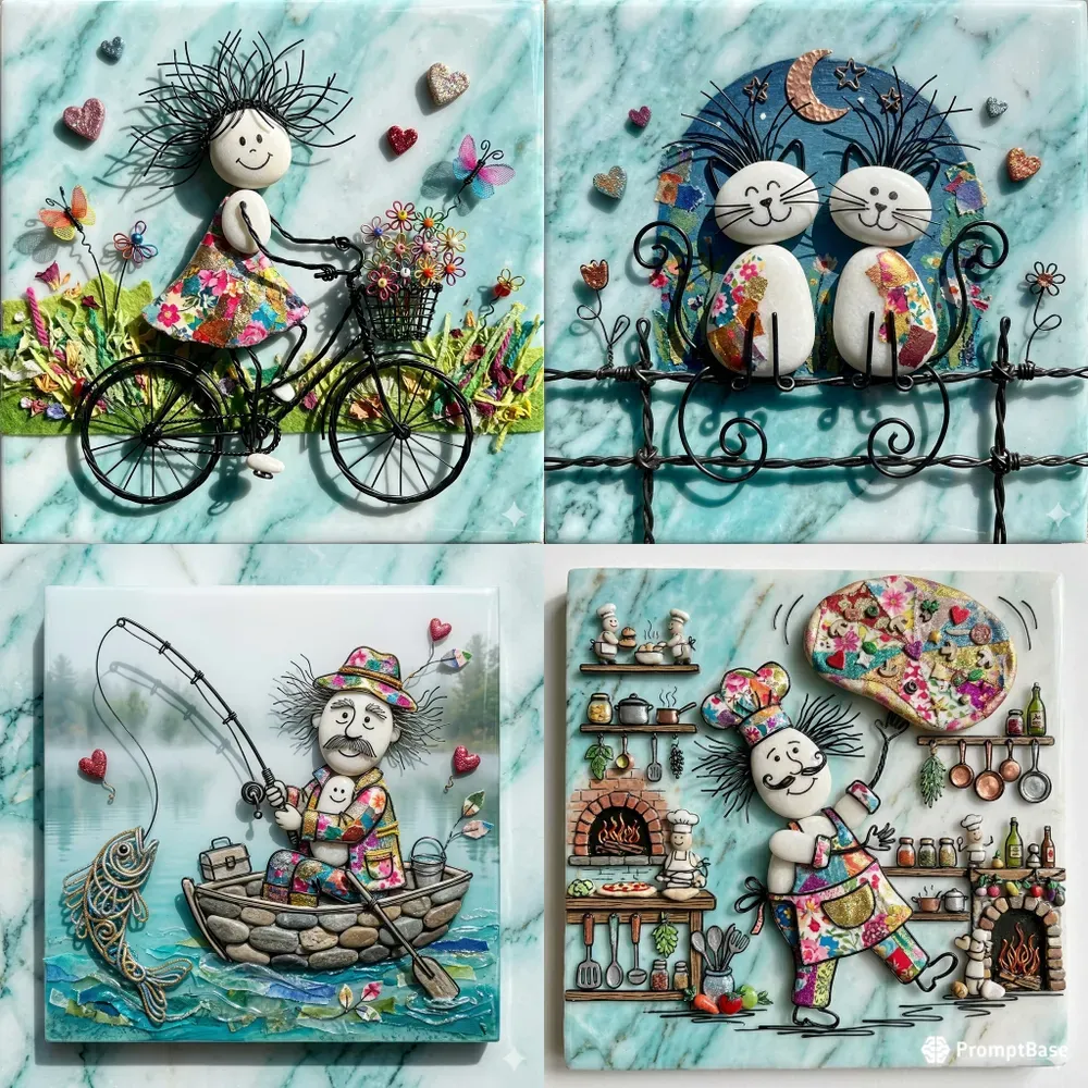 3D Whimsical Character Clipart Assets