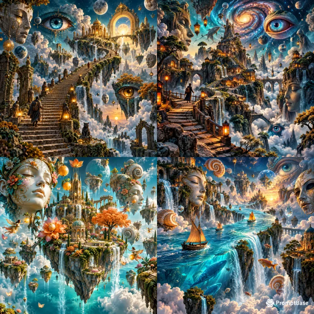 Surreal Cosmic Dreamscapes