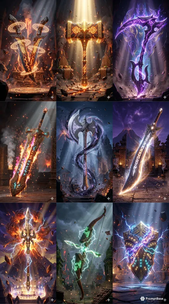 3D Nusantara Fantasy Weapons