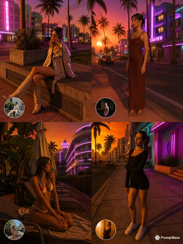 Gta Vice City 80s Neon Retro Synthwave