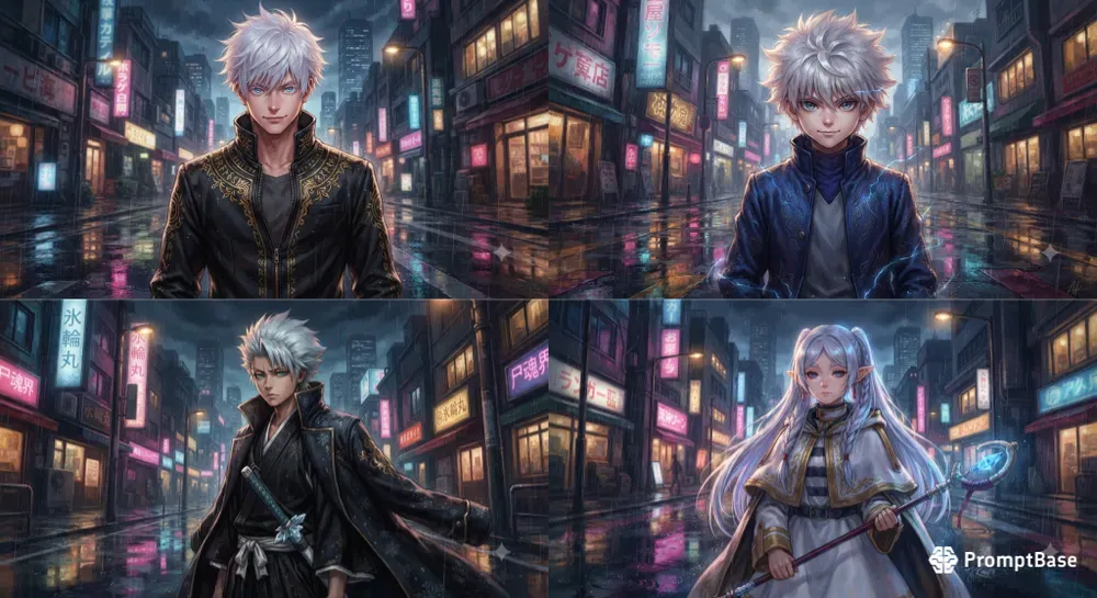 White Hair Blue Eye Sorcerers