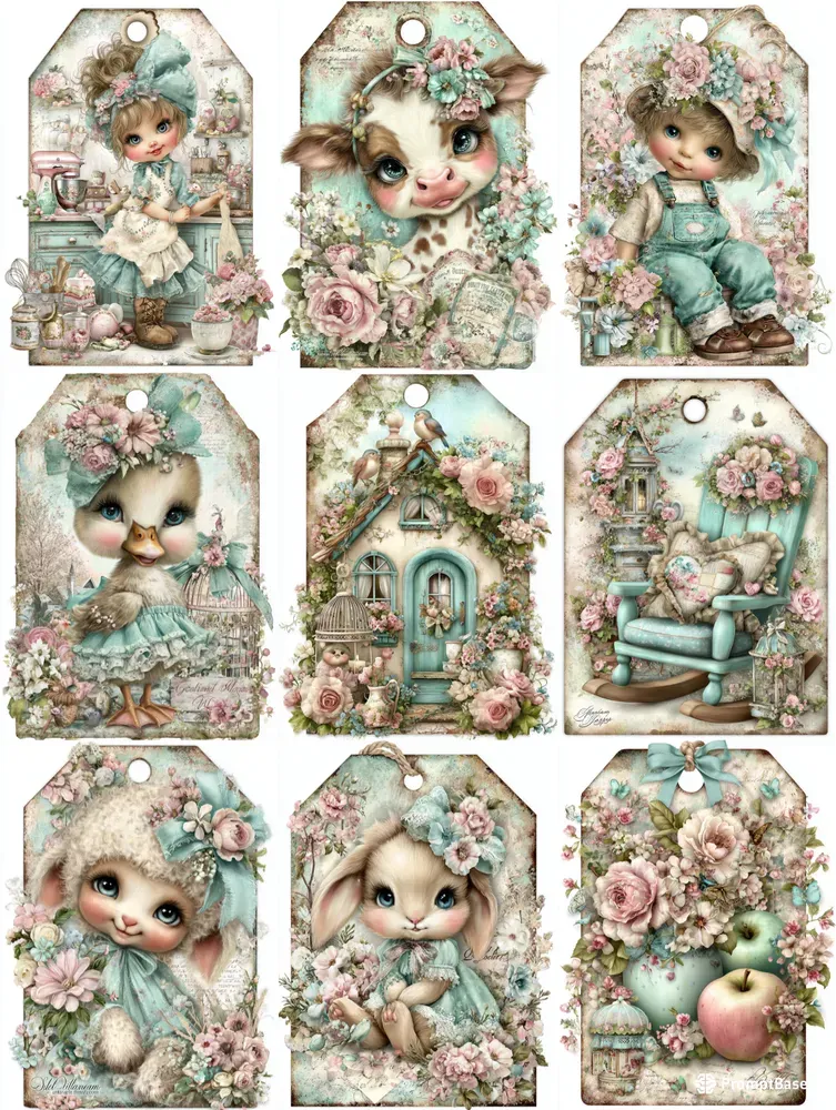 Whimsical Farmhouse Product Tags