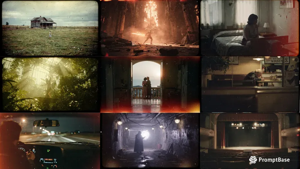 Vintage Lens Fantasy Real Film Scenes