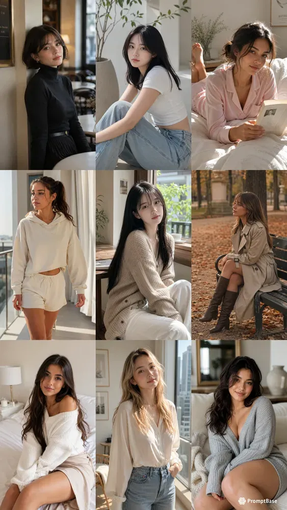 Clean Girl Aesthetic Portraits