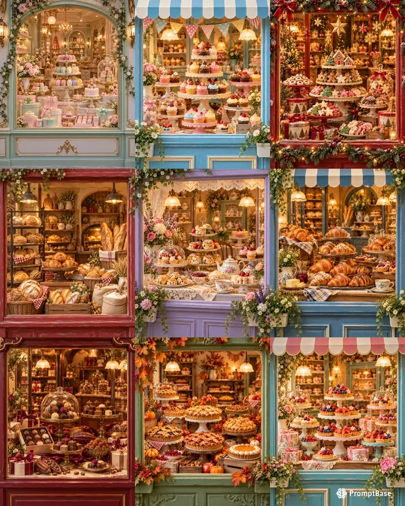 Bakery Window Dioramas