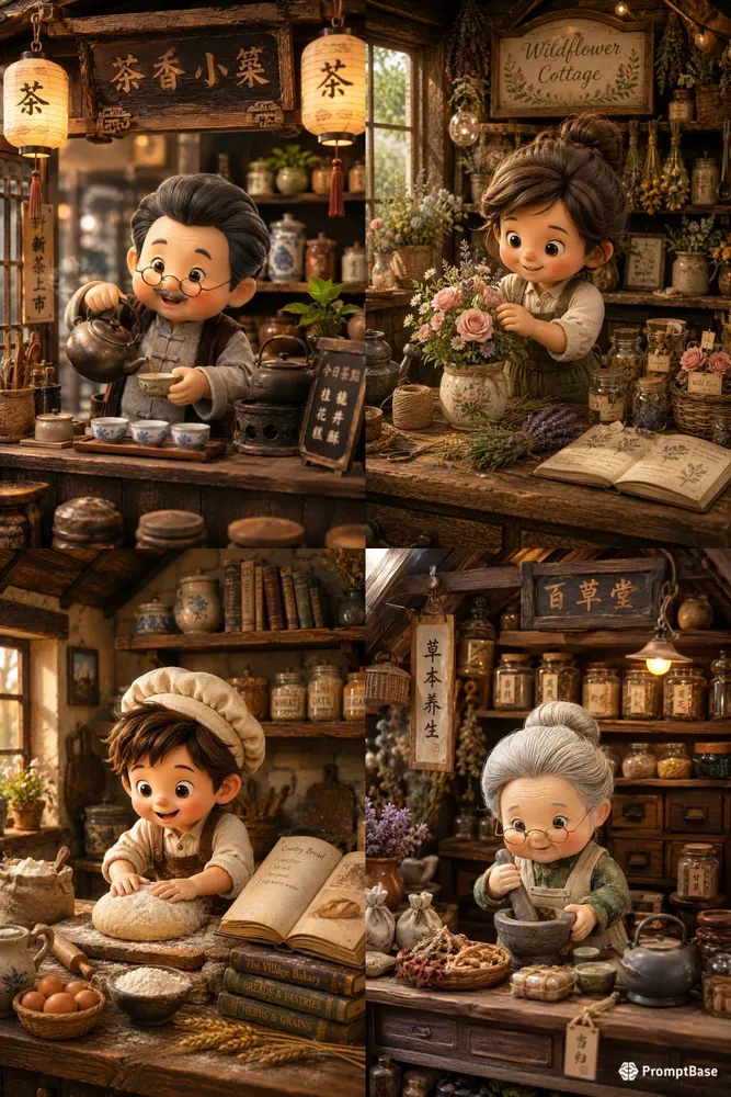 Tiny Heartwarming 3D Miniature Dioramas