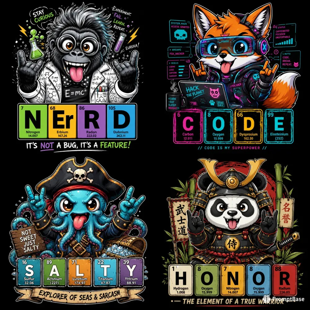 Periodic Elements Wordplay Characters
