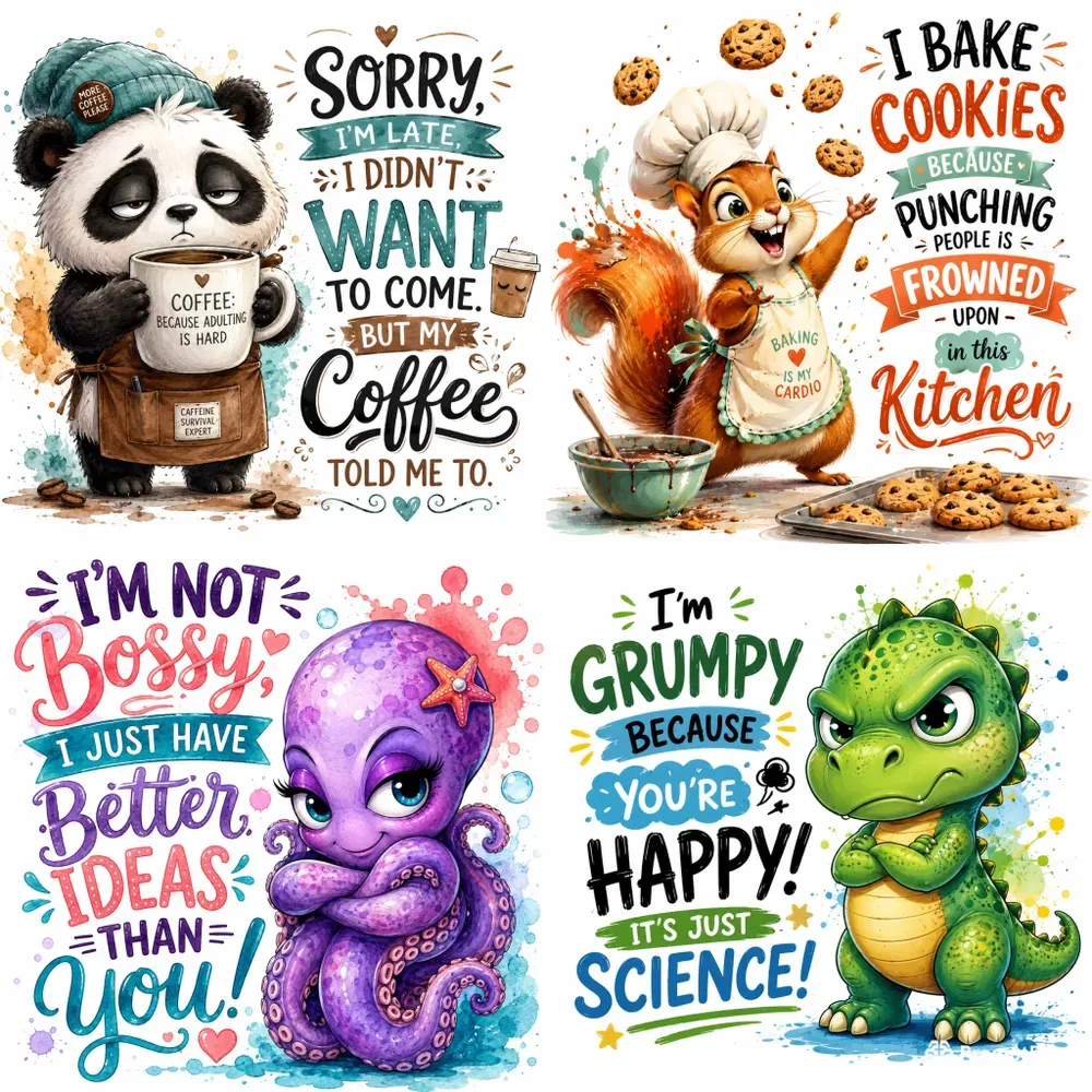 Funny Cartoon Quote Creator Packs