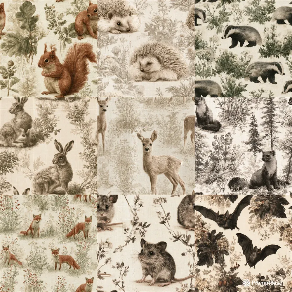 Seasonal Woodland Wildlife Backing Papers