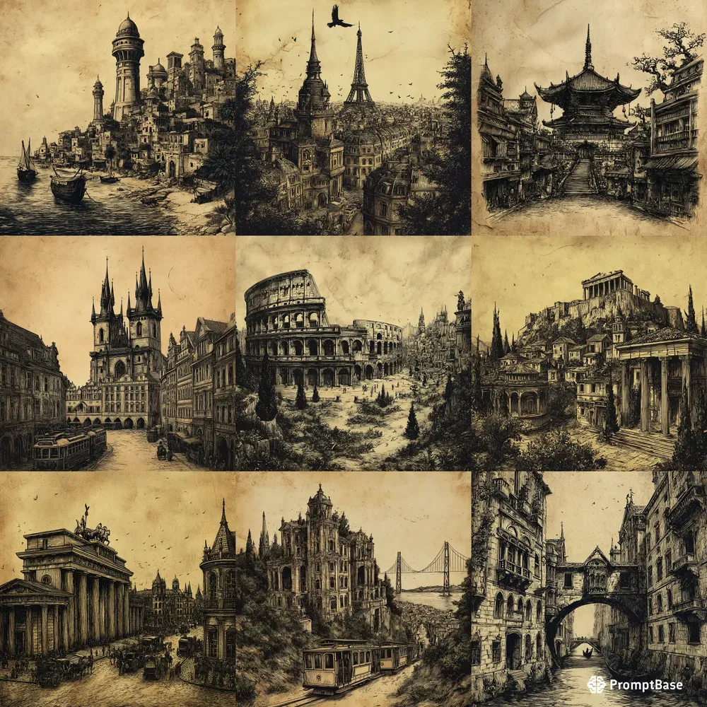 Historic City Engraving Prints
