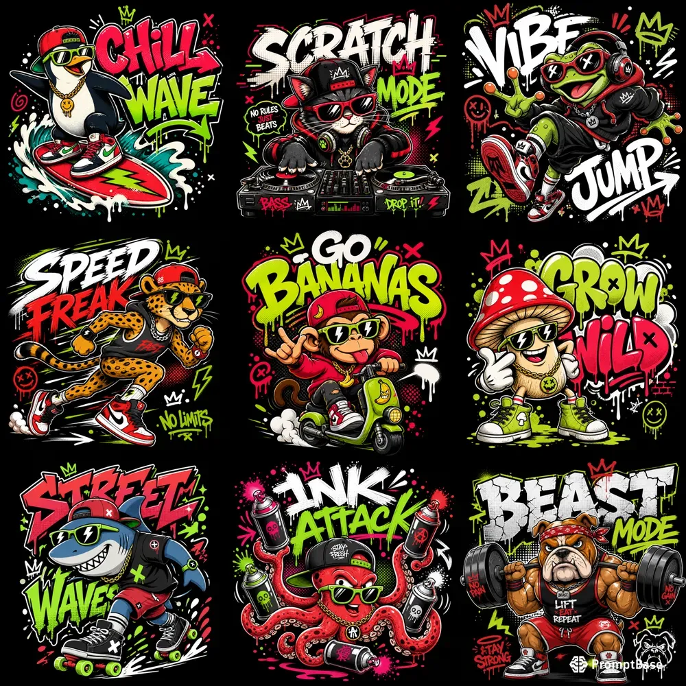 Urban Cartoon Street Art Packs