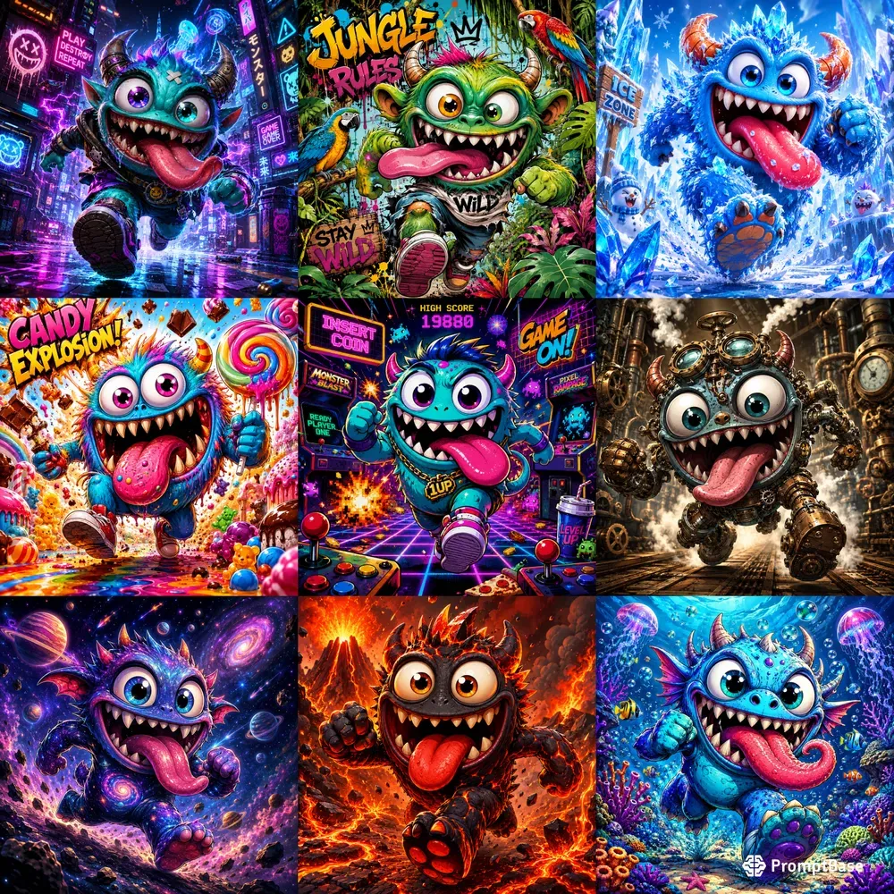 Graffiti Cartoon Monsters