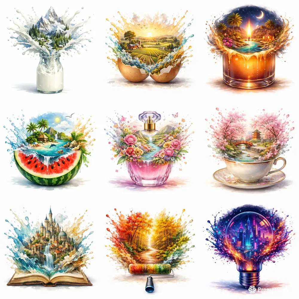 Surreal Splash World Generator