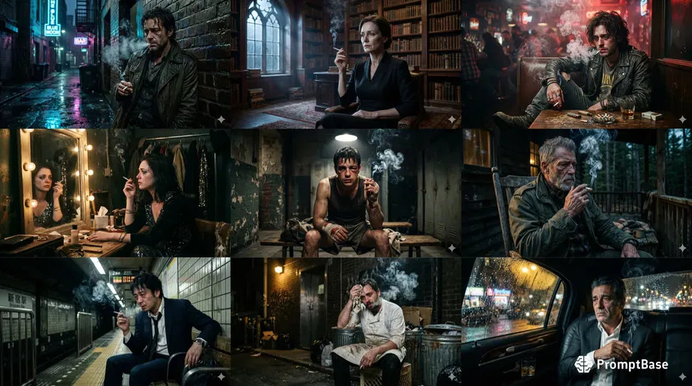 Cinematic Melancholy Smokers