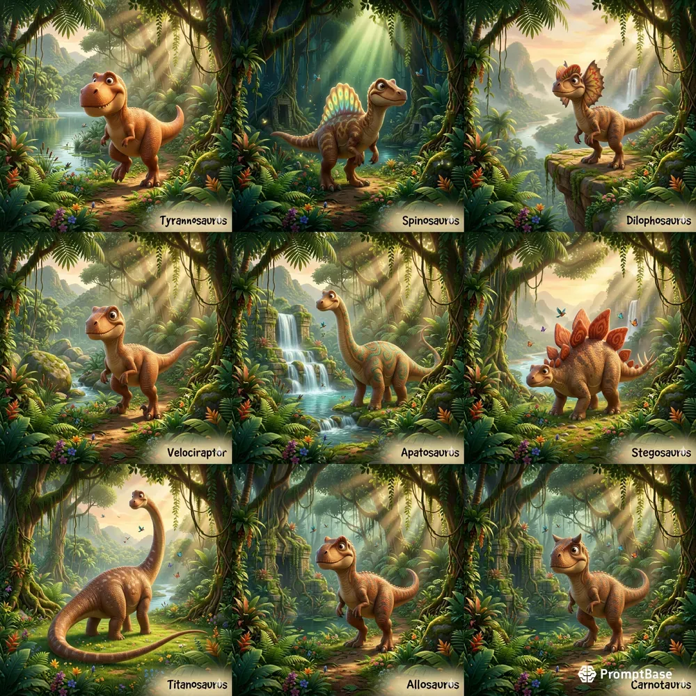 Adorable Pixar Inspired Dinosaurs