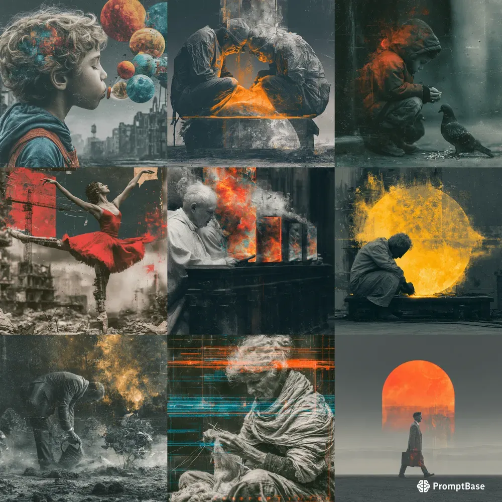 Dark Dystopian Surreal Collages
