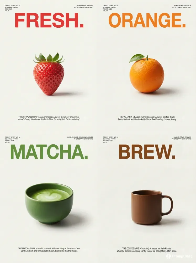 Clean Object Editorial Posters Food
