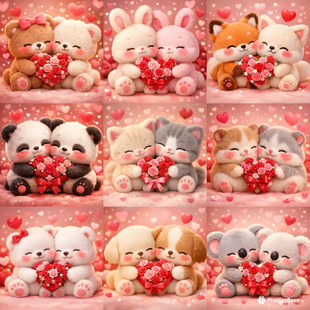 Ultracute Valentine Plush Couples