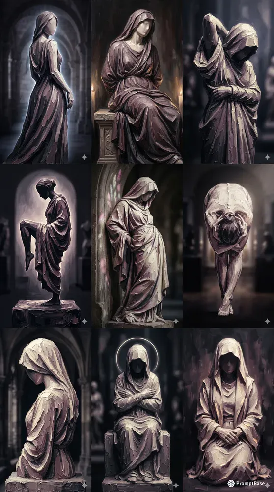 Ceremonial Stillness Portraits