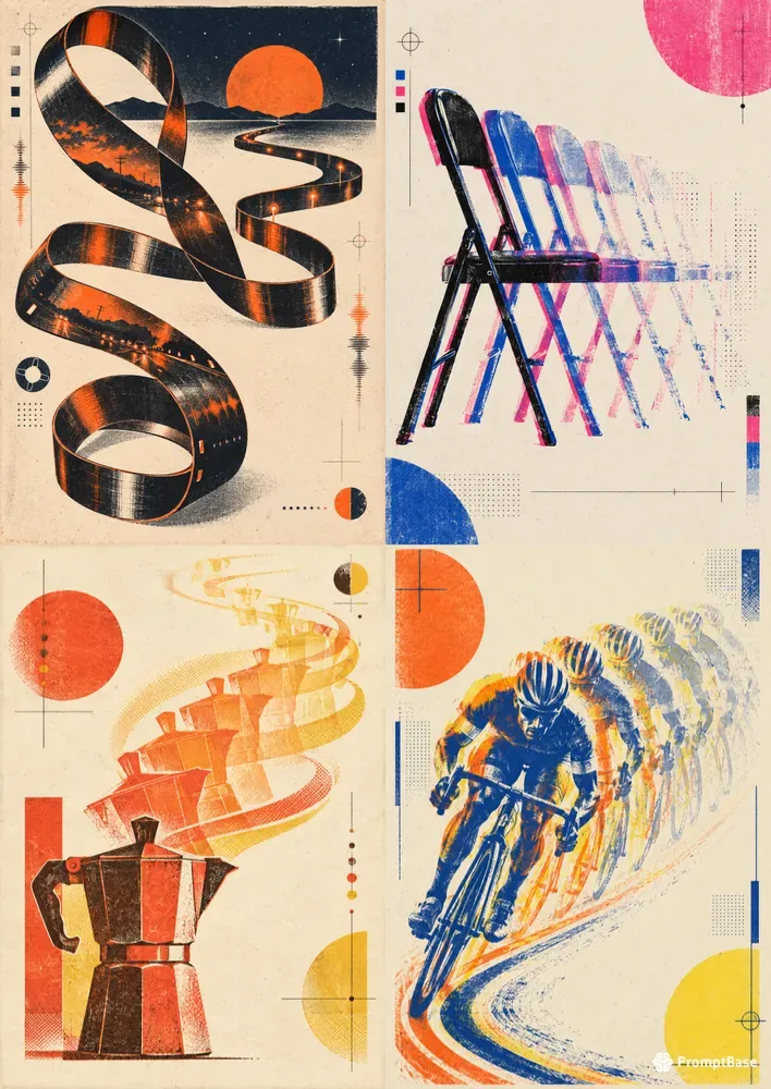 Chromatic Time Echo Posters