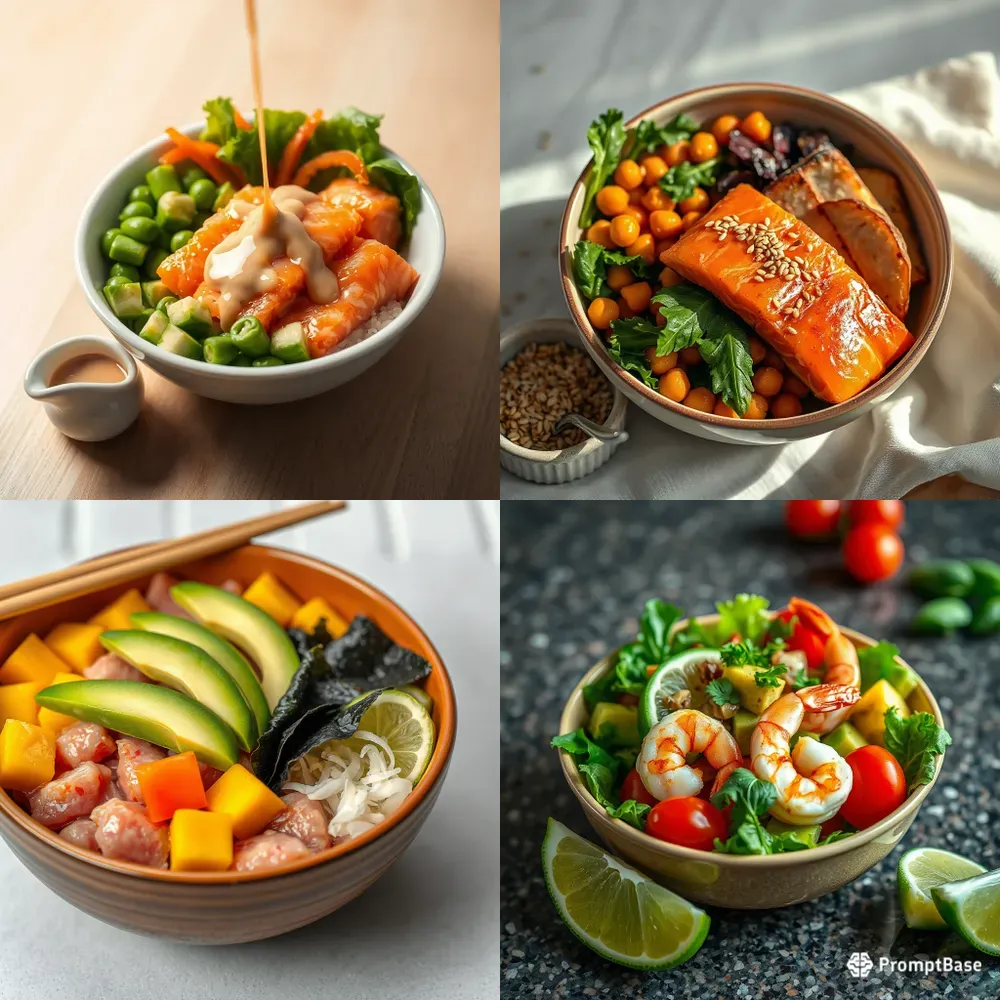 Clean Eating Poke Salad Bowls Commercials