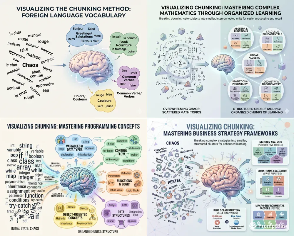 Chunking Learning Method Visualizations