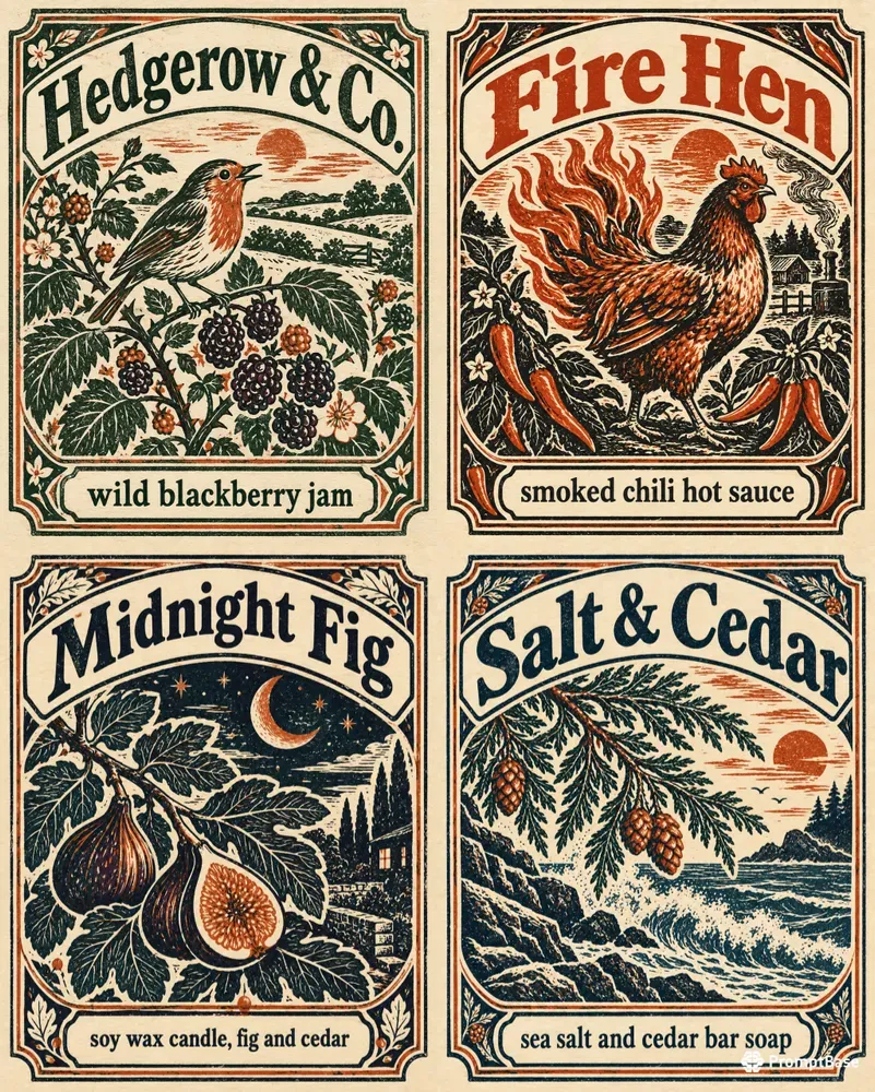 Smallbatch Product Label Art Makers