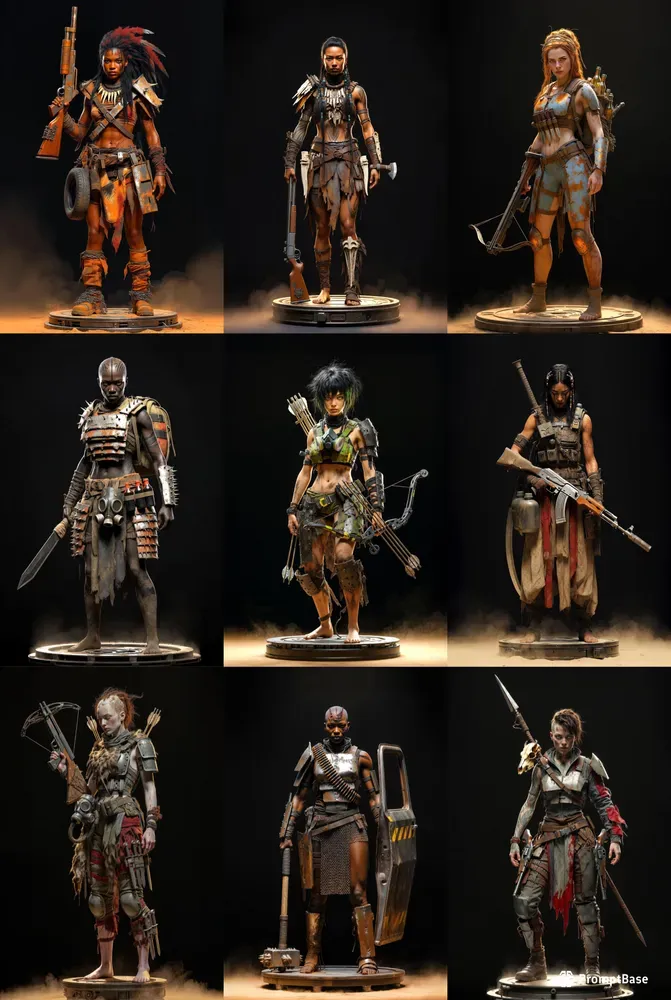 Postapocalypse Wasteland Huntresses