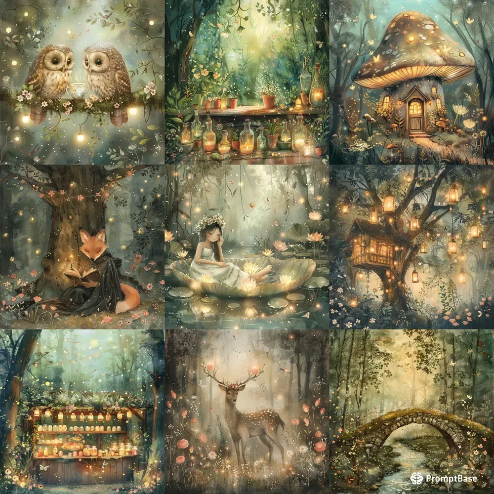 Enchanted Cottagecore Fairy Tale Art