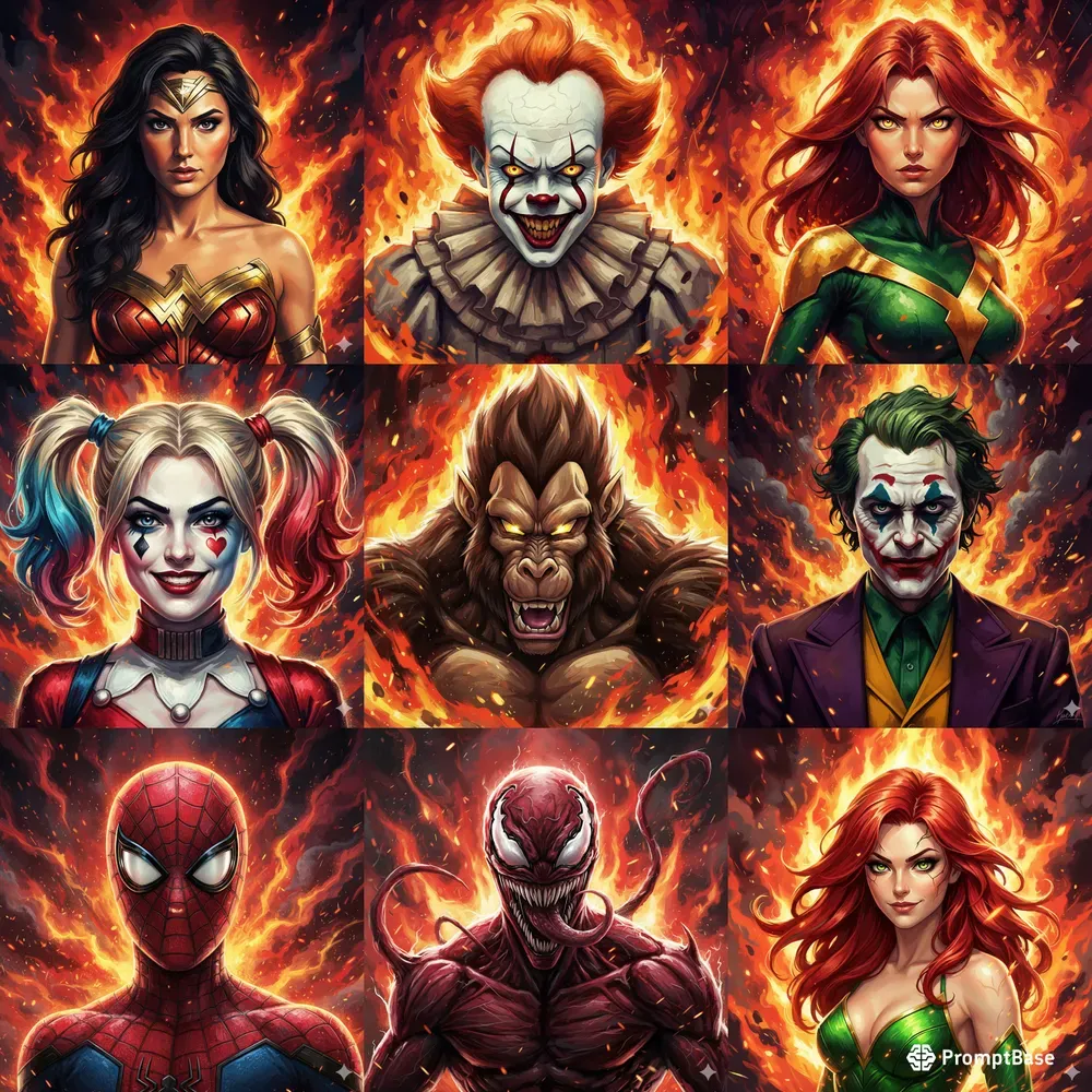 Acrylic Flame Portrait Generators