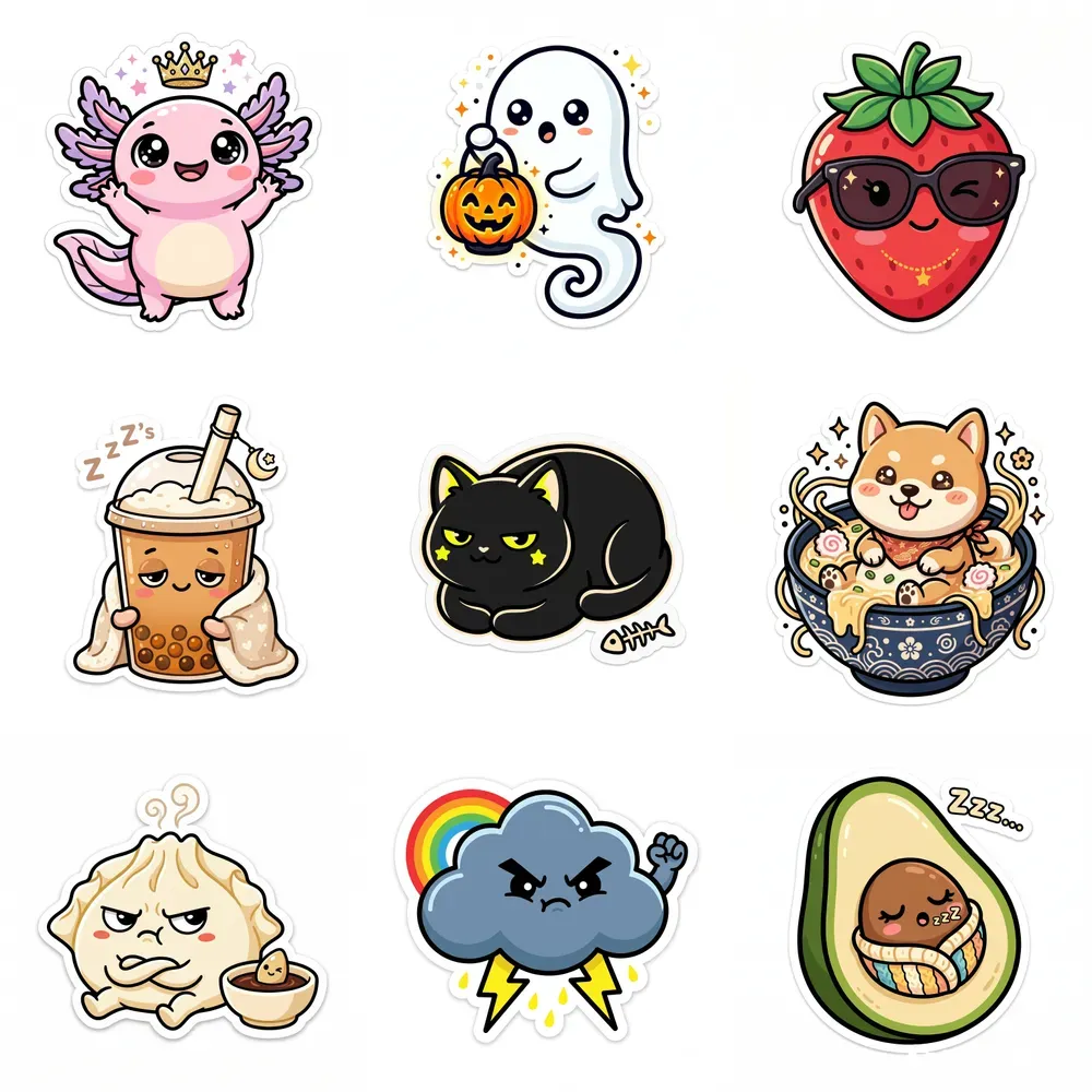 Diecut Kawaii Stickers