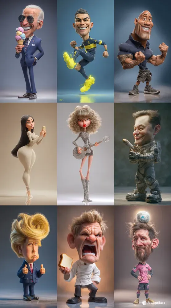 Weird And Funny Modern Caricatures