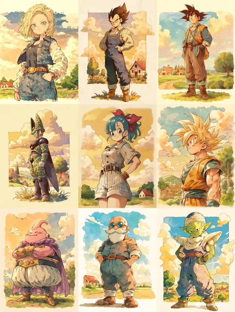Dragon Ball Z Ghibli Inspired