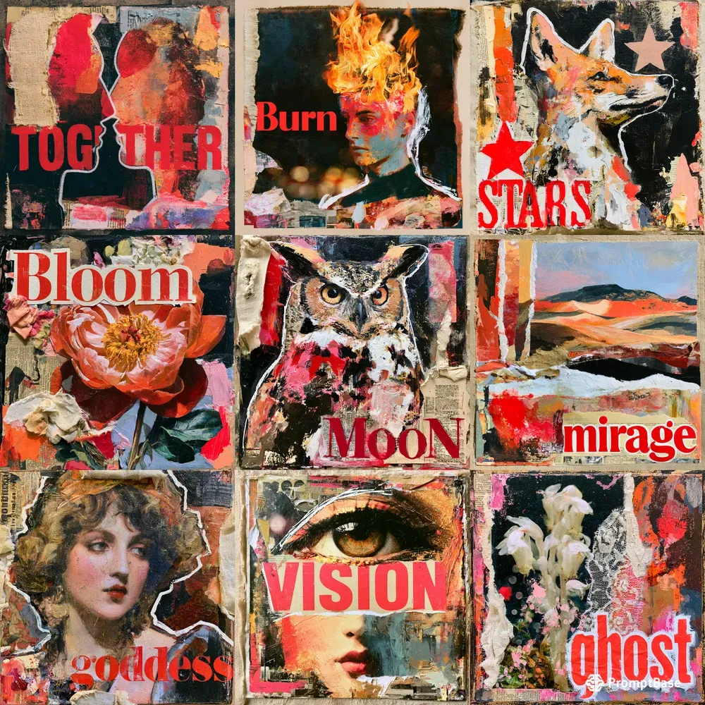Poetcore Vision Collage Art
