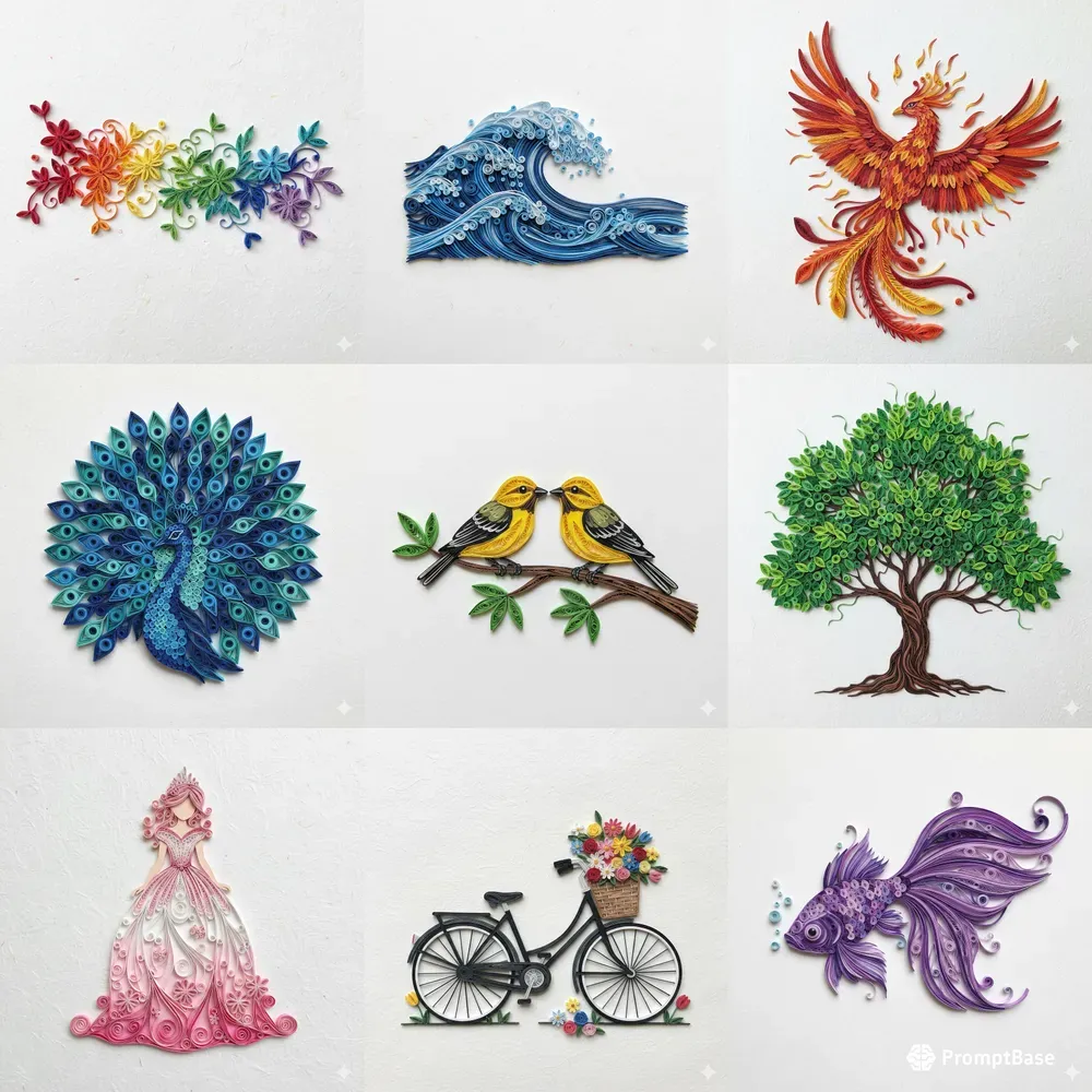 Elegant Paper Quilling Art