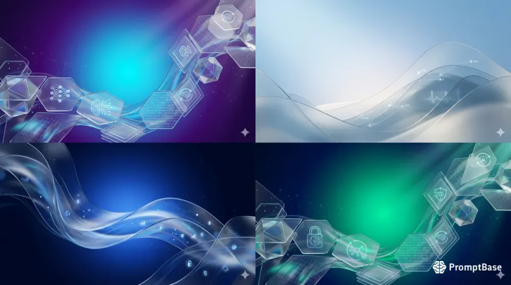 Saas Frosted Glass Hero Backgrounds