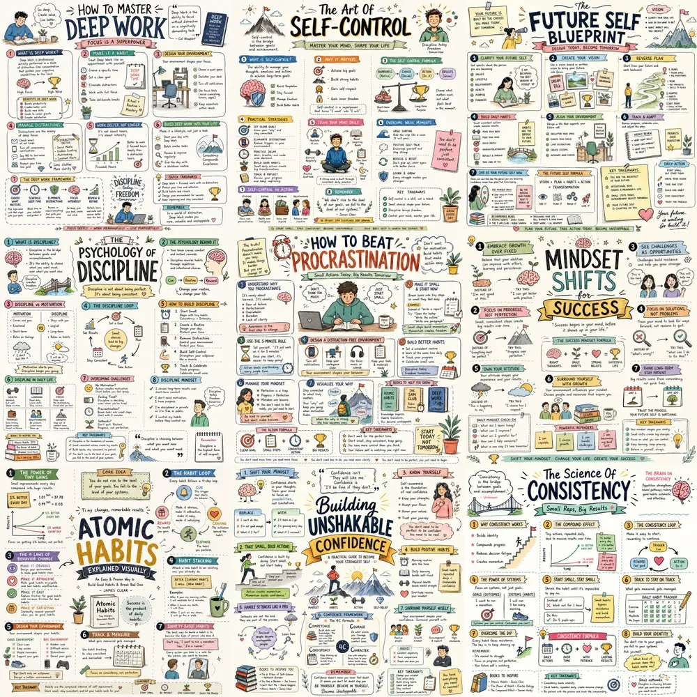 Visual Selfimprovement Infographics