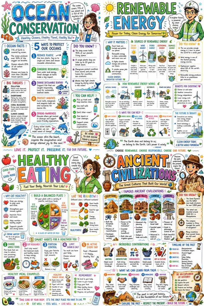 Cute Educational Infographics