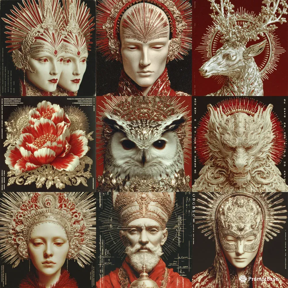 Crimson Sacred Iconography