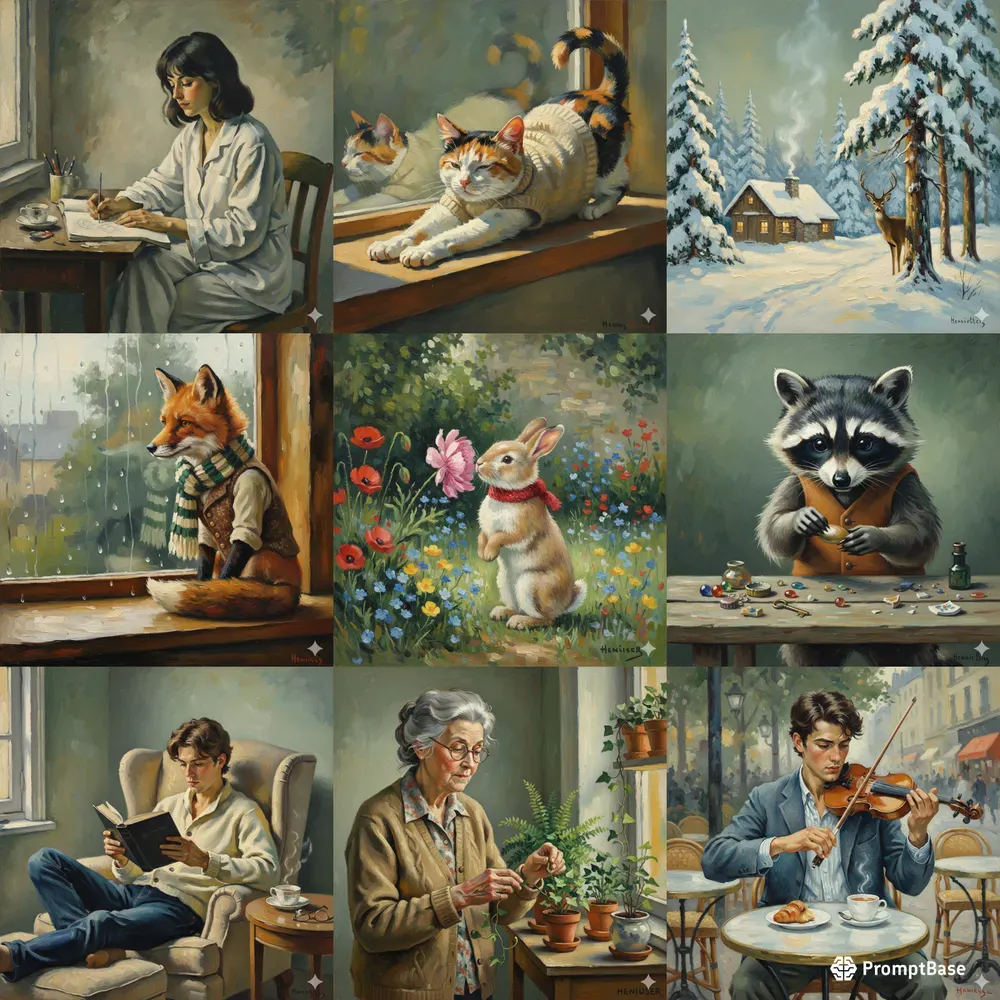 Cozy Painterly Scenes