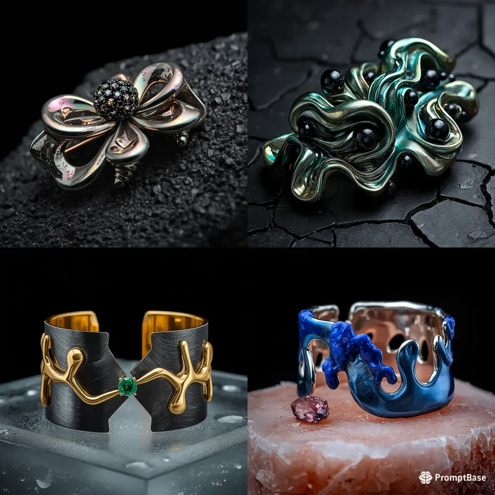 Liquid Metal Jewelry Designs