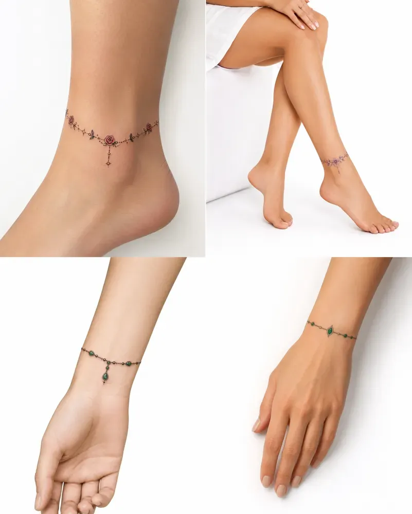 Fine Line Anklet Tattoo Generator