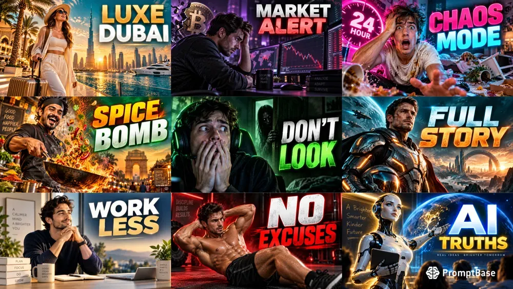 Cinematic High Ctr YouTube Thumbnails