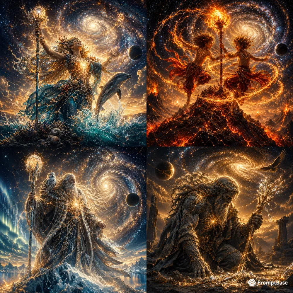 Celestial Staff Bearers