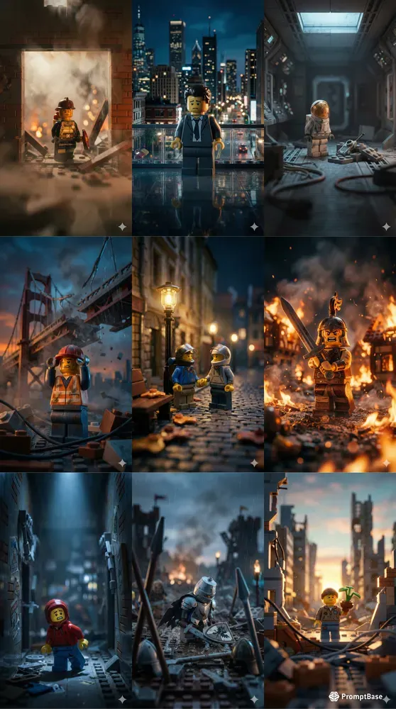 Cinematic Emotional Lego Minifigures